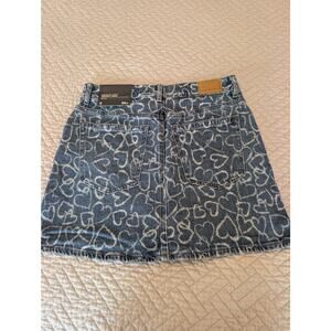 American Eagle Jean Skirt Women's Size 2 Blue Stretch High-Waisted Perfect Mini